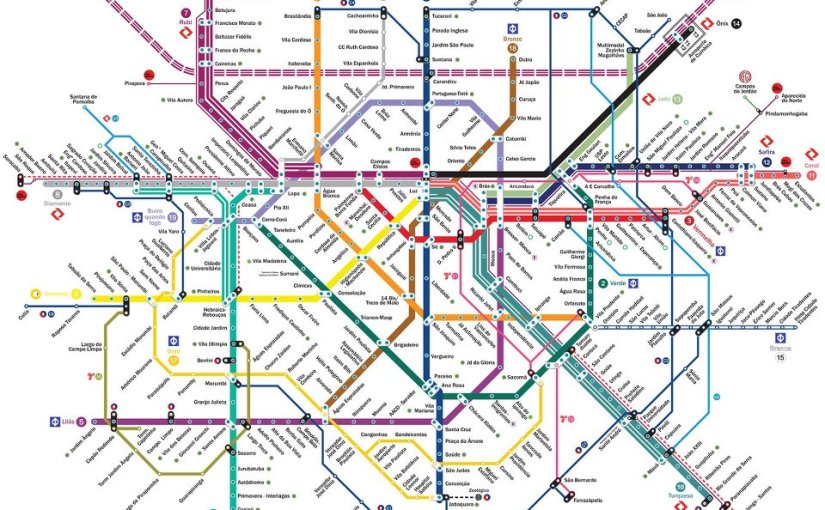 Mapa da futura rede de Metrô de São Paulo?